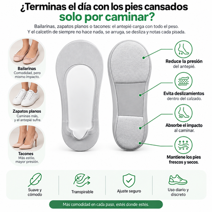 Calcetines invisibles Plumara con almohadilla (2 de 4)