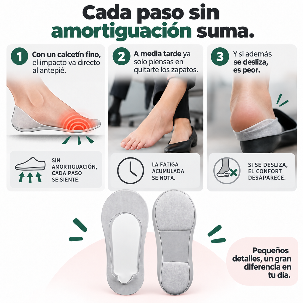 Calcetines invisibles Plumara con almohadilla (3 de 4)